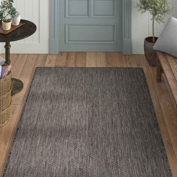 Laurel Foundry Modern Farmhouse Black Indoor/Outdoor Area Rug